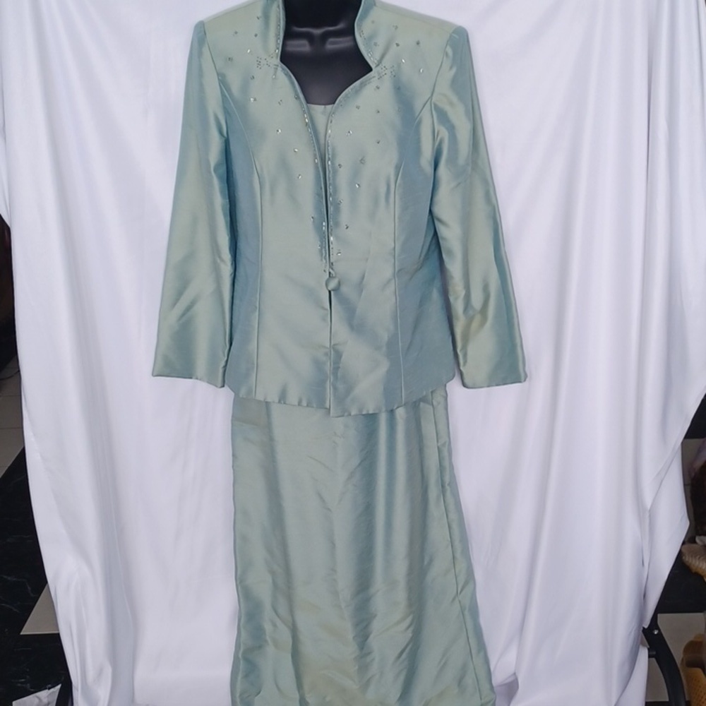 Karen Miller MOB 2 piece, iridescent green